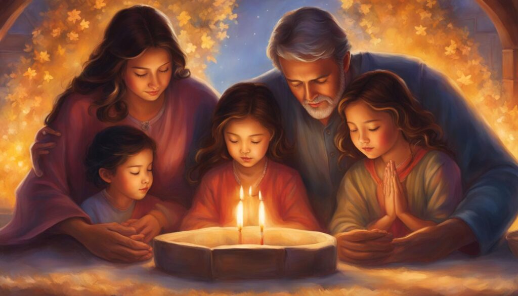 wspólna modlitwa rodzinna